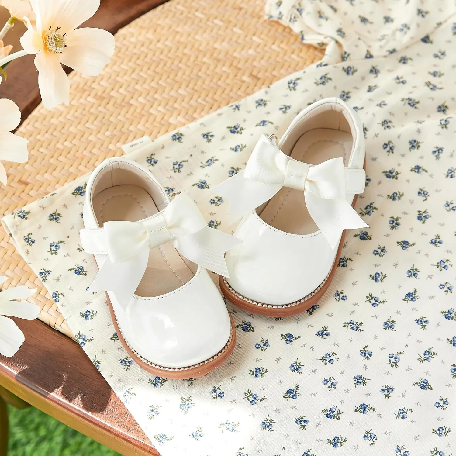 Toddler Girl Mary Jane Dress Shoes-Little Girl School Uniform Shoes for Wedding Party