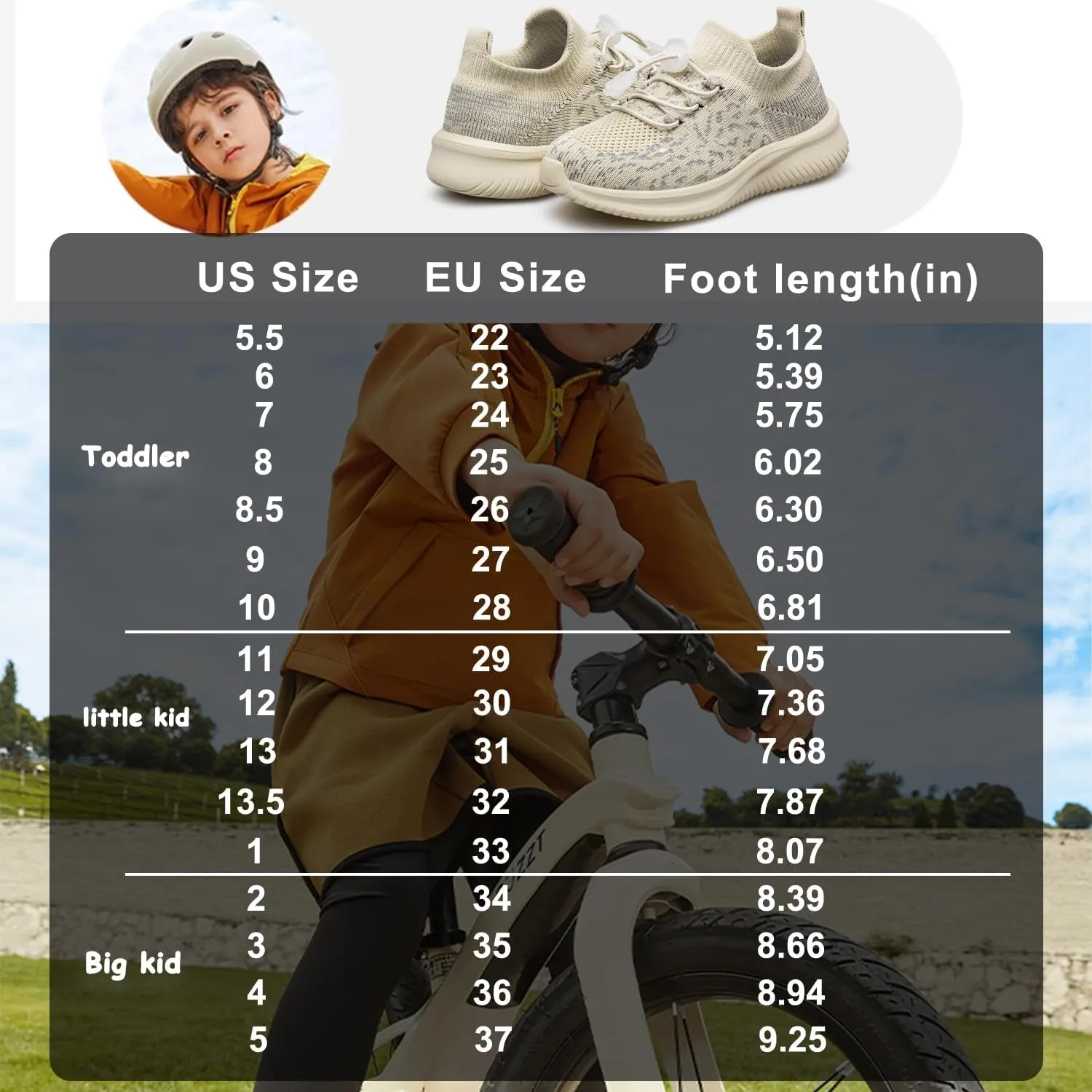 Toddler/Little Kid/Big Kid Boys Girls Shoes Kids Sneakers Lightweight Breathable Athletic Running Tennis Fitness School Child Sock Shoes