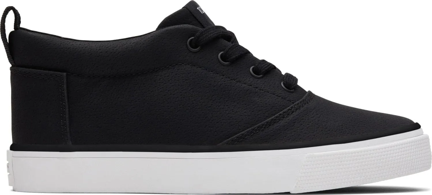 TOMS - Youth Fenix Mid Sneaker, Color Blk Mcrosuede 1, Size: 2 M US Little Kid