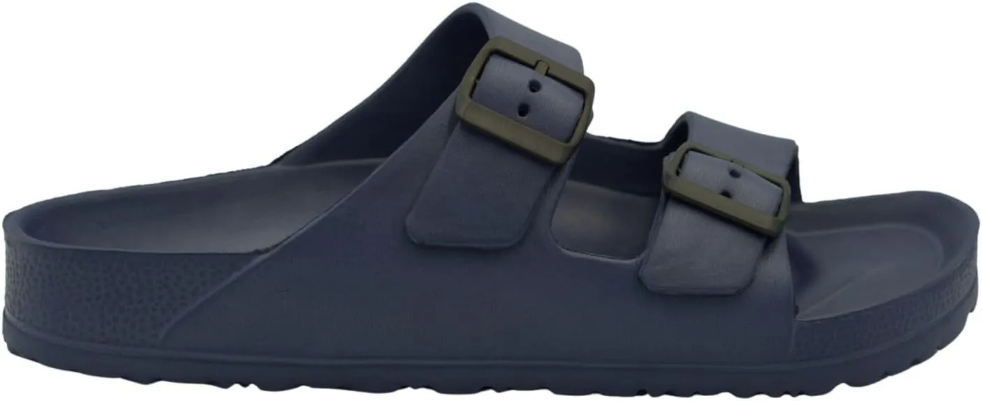 TX102 Men’s Sandals – Arch Support Slide Sandals with Adjustable Buckle Straps | Soft Cushioned Footbed, Non-Slip Sole, Open Toe Comfort for Indoor, Outdoor & Everyday Use