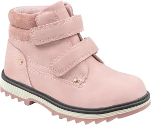 TZJS Kids' Hiking Work Boots for Boys Girls, Waterproof Outdoor Ankle Boots with Hook and Loop