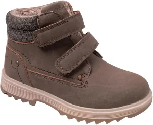 TZJS Kids' Hiking Work Boots for Boys Girls, Waterproof Outdoor Ankle Boots with Hook and Loop
