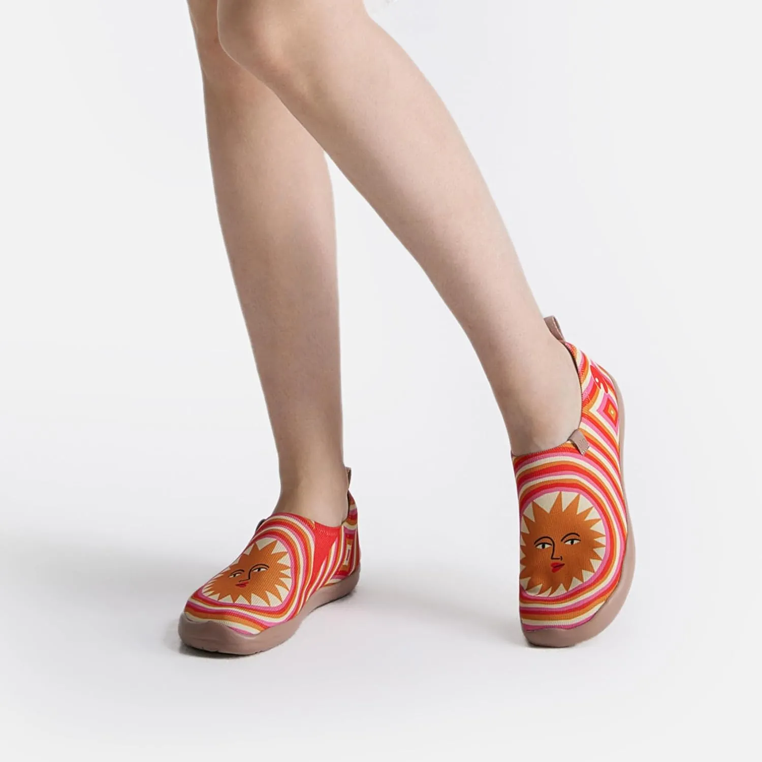 UIN Art Travel Shoes Slip On Knit Comfort Loafers Lightweight Fashion Sneaker Toledo Ⅰ Bodil Jane Sun Rays