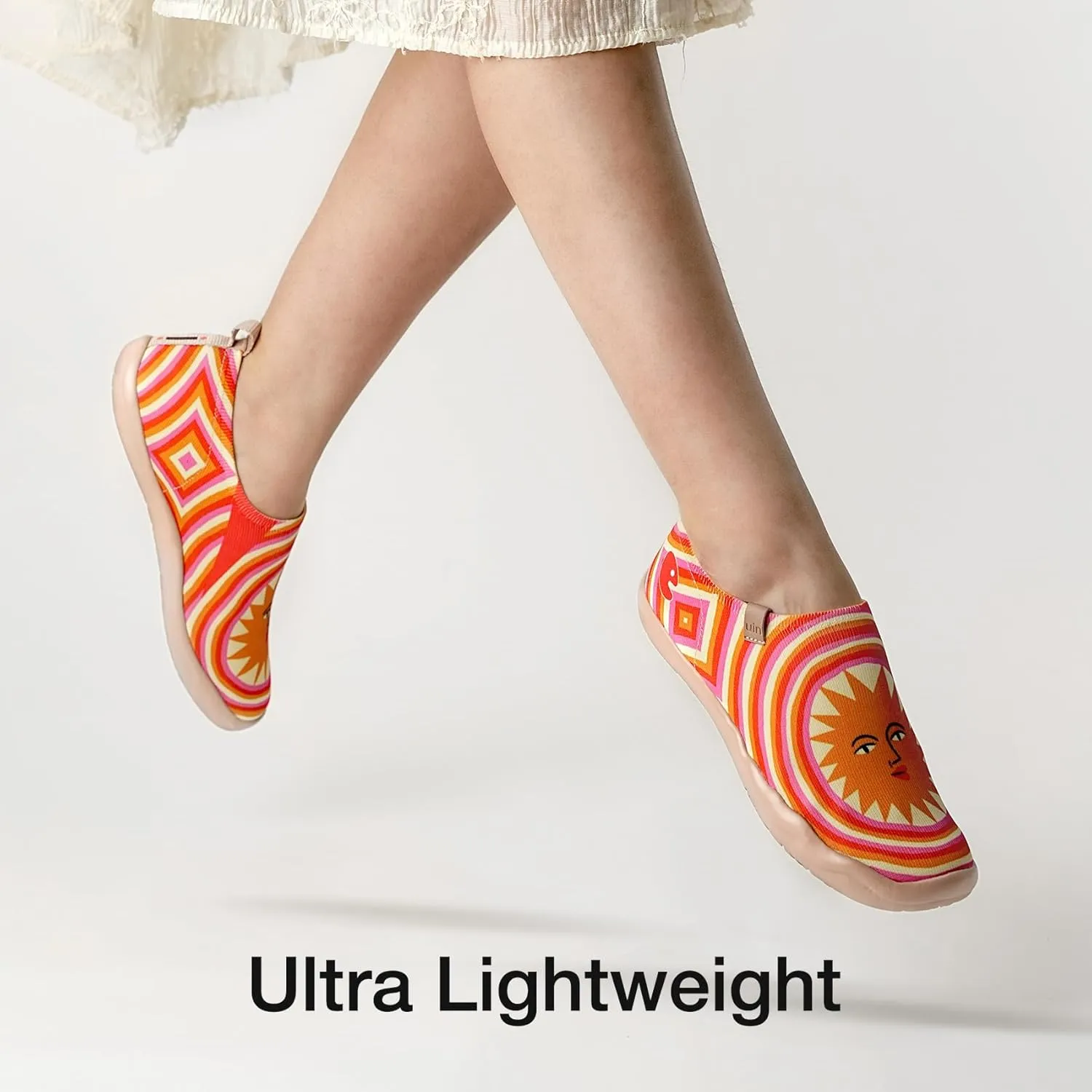 UIN Art Travel Shoes Slip On Knit Comfort Loafers Lightweight Fashion Sneaker Toledo Ⅰ Bodil Jane Sun Rays