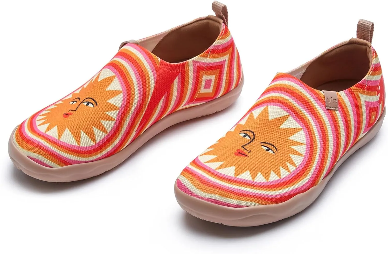 UIN Art Travel Shoes Slip On Knit Comfort Loafers Lightweight Fashion Sneaker Toledo Ⅰ Bodil Jane Sun Rays