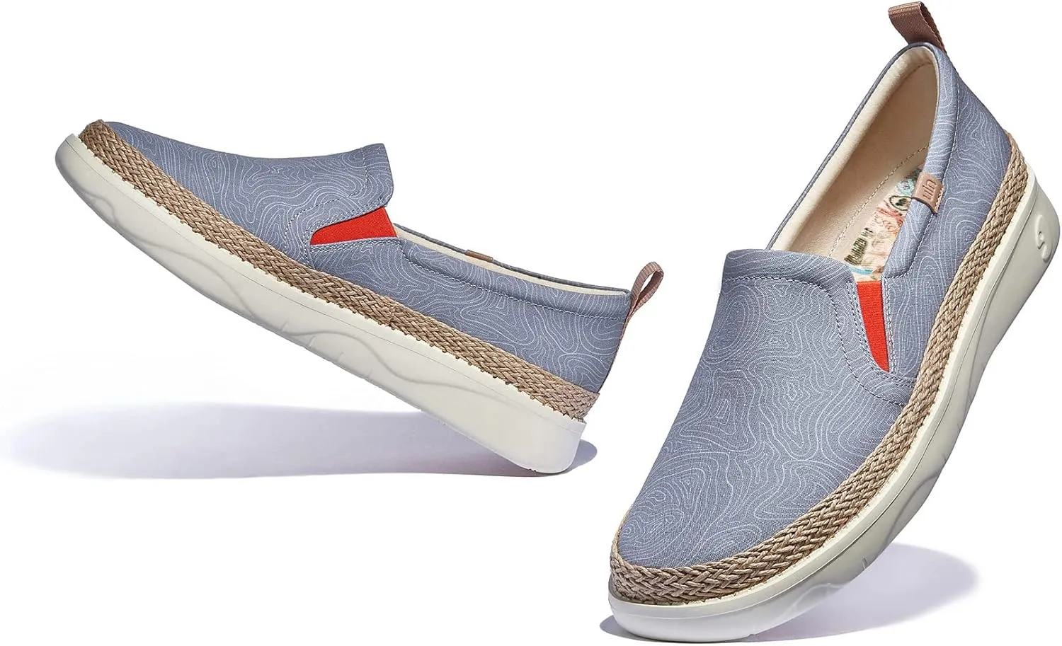 UIN Men's Art Painted Loafers Slip On Casual Travel Shoes Lightweight Comfort Walking Fashion Sneaker Tarragona Series
