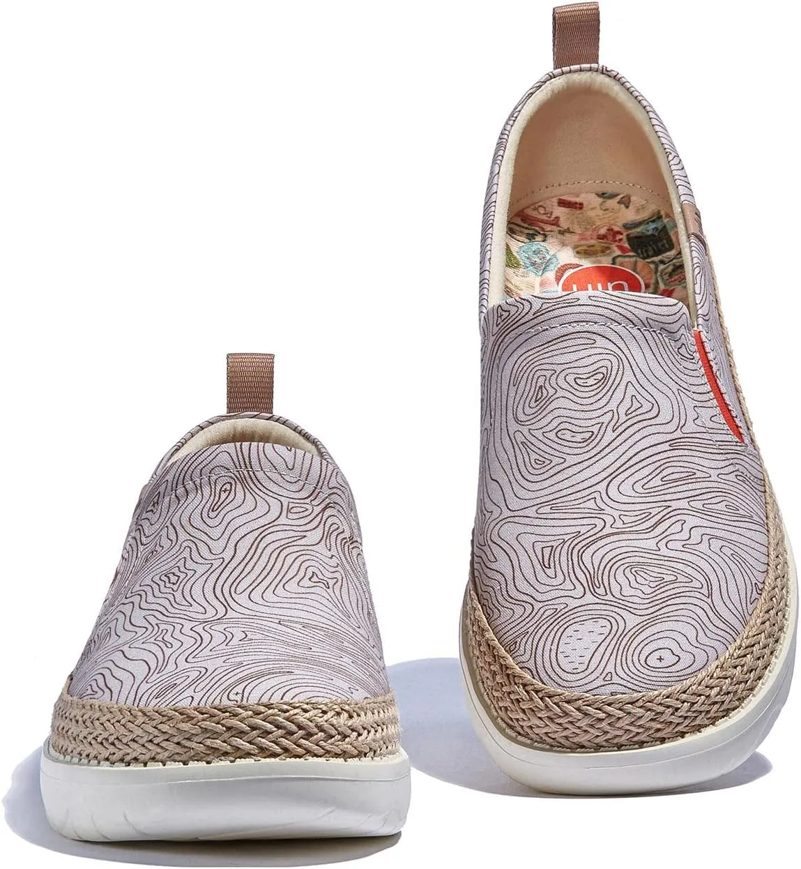 UIN Men's Art Painted Loafers Slip On Casual Travel Shoes Lightweight Comfort Walking Fashion Sneaker Tarragona Series