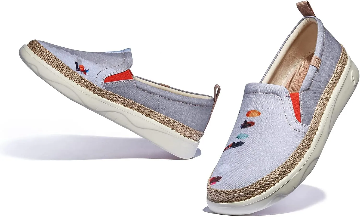 UIN Men's Art Painted Loafers Slip On Casual Travel Shoes Lightweight Comfort Walking Fashion Sneaker Tarragona Series
