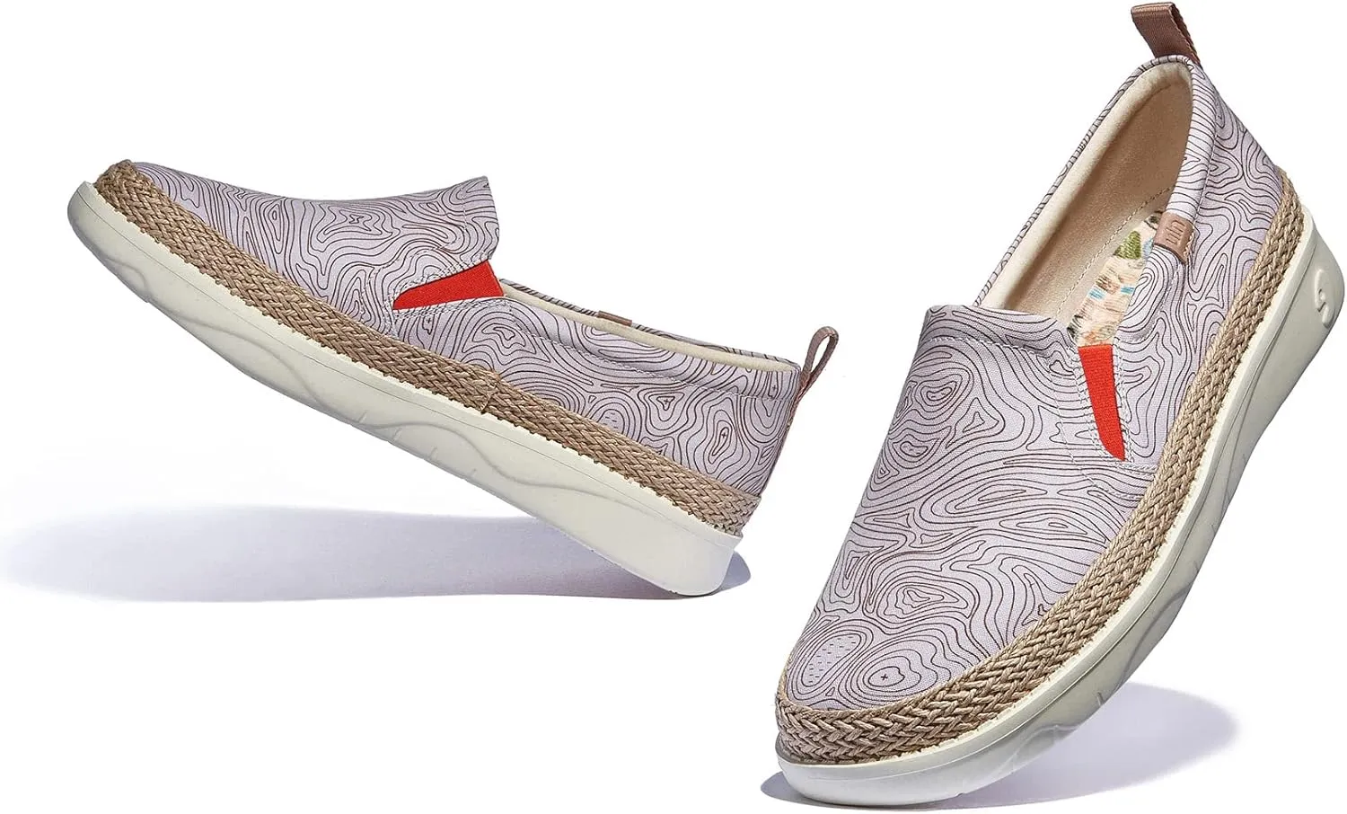 UIN Men's Art Painted Loafers Slip On Casual Travel Shoes Lightweight Comfort Walking Fashion Sneaker Tarragona Series