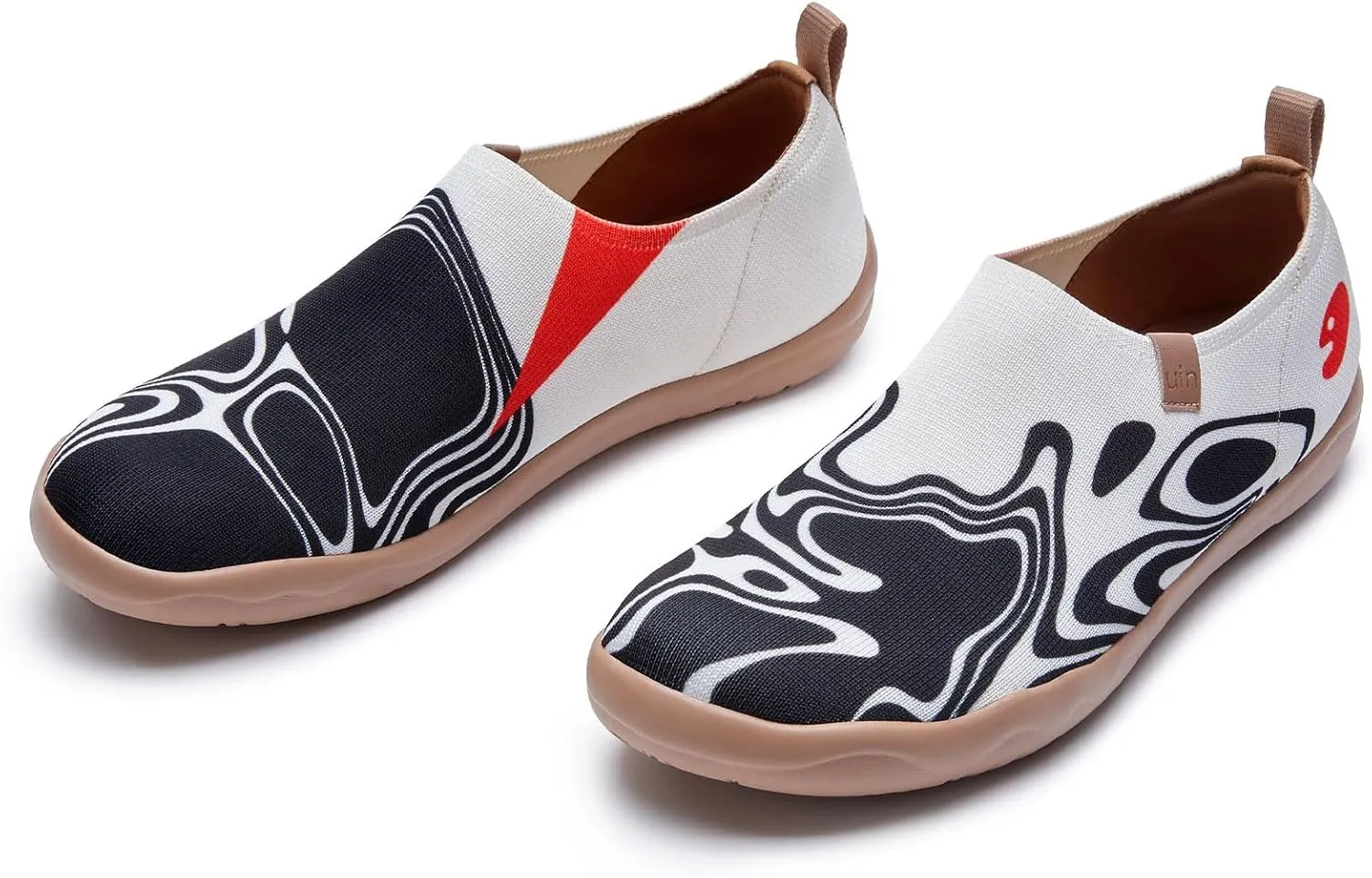 UIN Men's Loafers Painted Travel Shoes Slip On Walking Shoes Casual Lightweight Comfort Fashion Sneaker Toledo Ⅰ Art