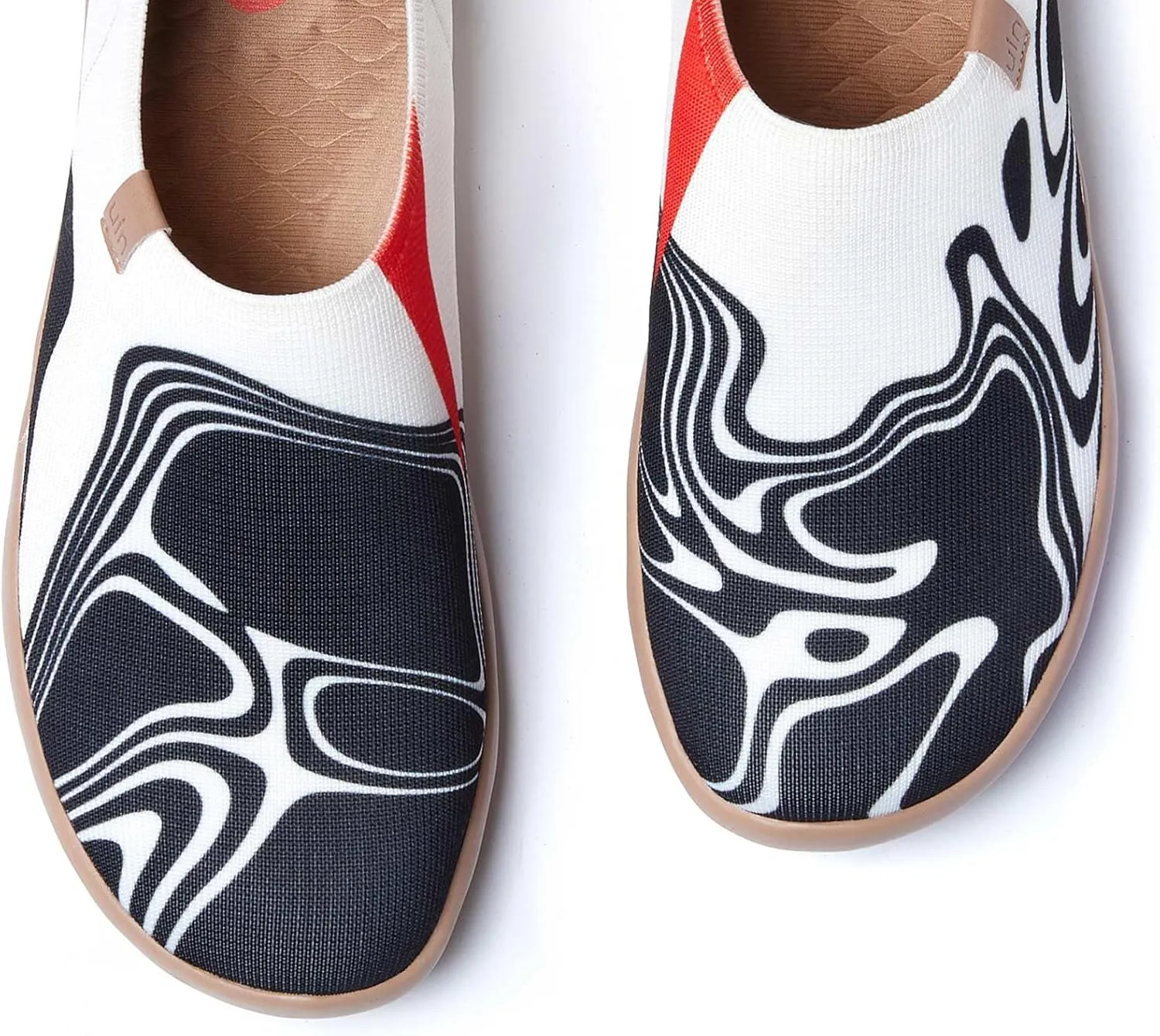 UIN Men's Loafers Painted Travel Shoes Slip On Walking Shoes Casual Lightweight Comfort Fashion Sneaker Toledo Ⅰ Art