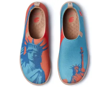 UIN Men's Loafers Painted Travel Shoes Slip Walking Shoes Casual Lightweight Comfort Fashion Sneaker Toledo Ⅰ Destination