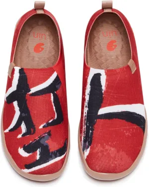 UIN Women's Art Painted Travel Shoes Slip On Knitted Casual Loafers Lightweight Comfort Fashion Sneaker The Working Class (7)