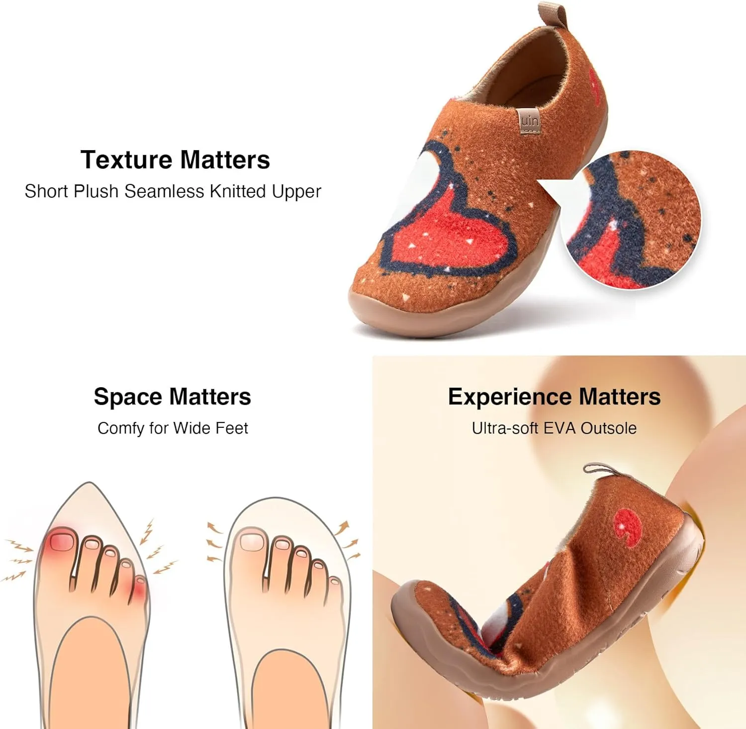 UIN Women's Art Travel Shoes Slip On Casual Cozy Loafers Lightweight Comfort Fashion Sneaker Toledo Ⅰ