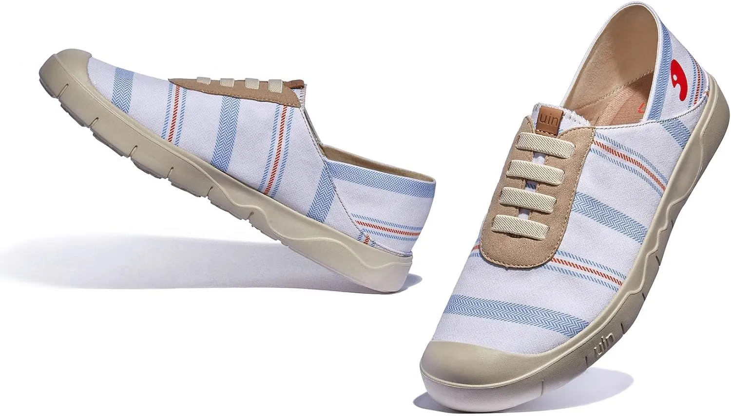 UIN Women's Fashion Sneakers Lightweight Walking Casual Slip Ons Loafers Comfortable Art Painted Travel Shoes Cadiz