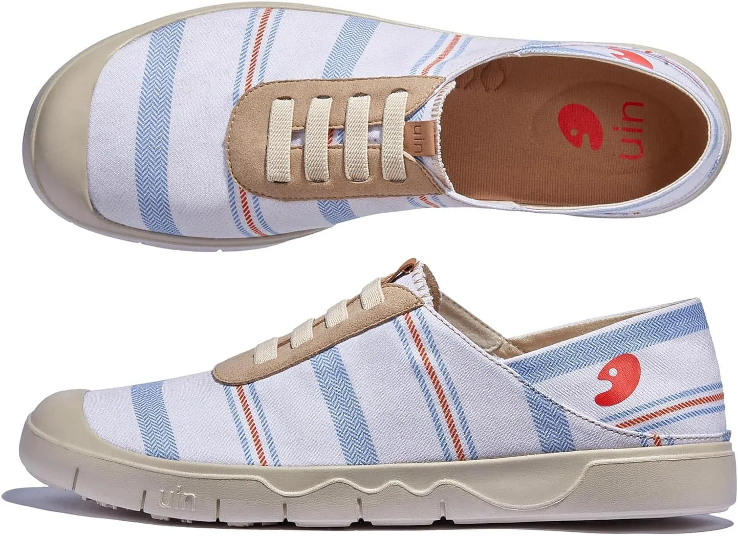 UIN Women's Fashion Sneakers Lightweight Walking Casual Slip Ons Loafers Comfortable Art Painted Travel Shoes Cadiz
