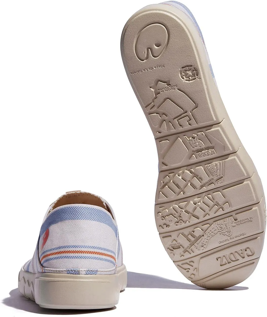 UIN Women's Fashion Sneakers Lightweight Walking Casual Slip Ons Loafers Comfortable Art Painted Travel Shoes Cadiz