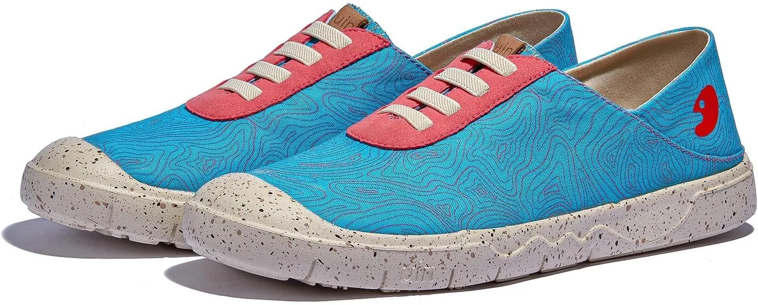 UIN Women's Fashion Sneakers Lightweight Walking Casual Slip Ons Loafers Comfortable Art Painted Travel Shoes Cadiz