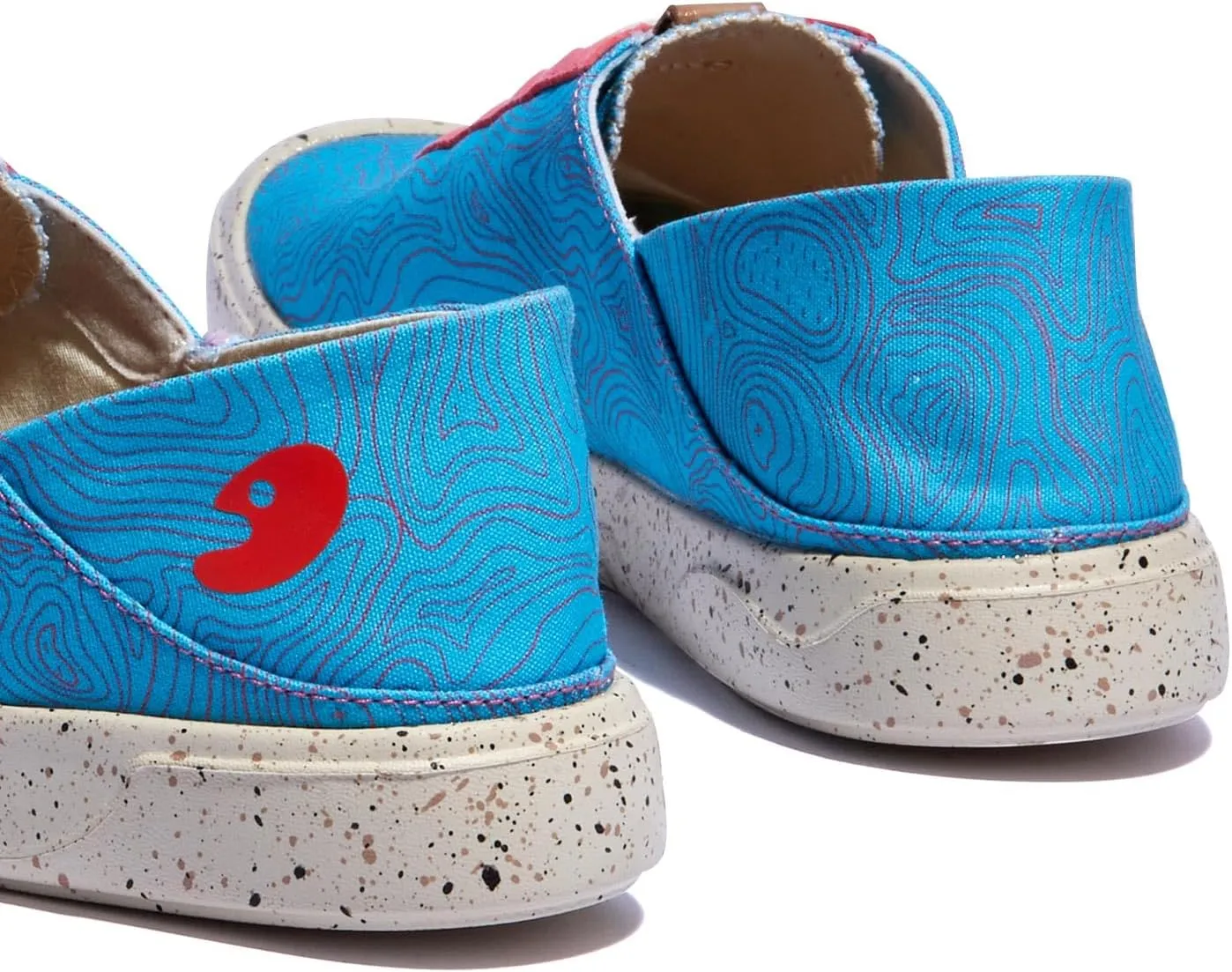 UIN Women's Fashion Sneakers Lightweight Walking Casual Slip Ons Loafers Comfortable Art Painted Travel Shoes Cadiz