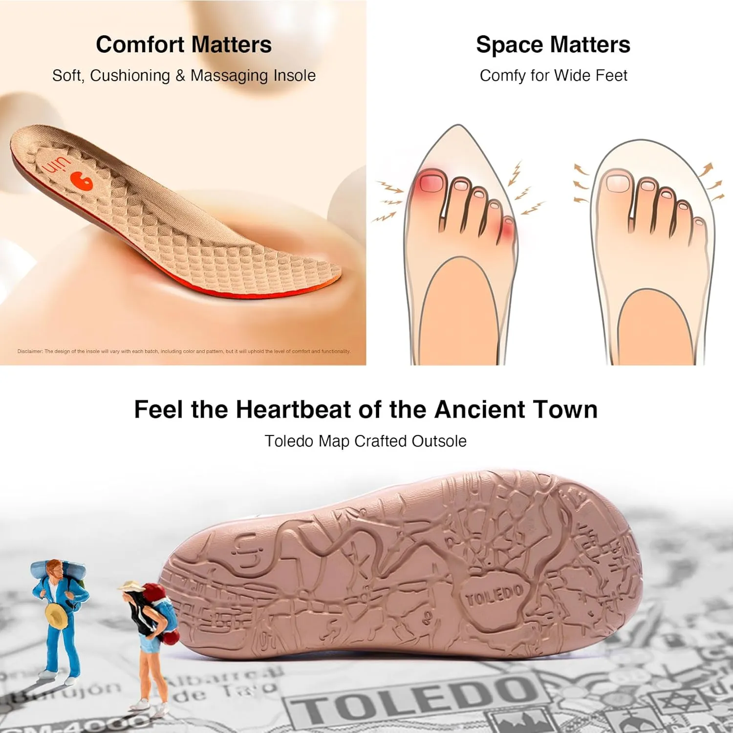 UIN Women's Knit Slip On Loafers Comfort Lightweight Fashion Sneaker Art Painted Travel Shoes Toledo Ⅰ