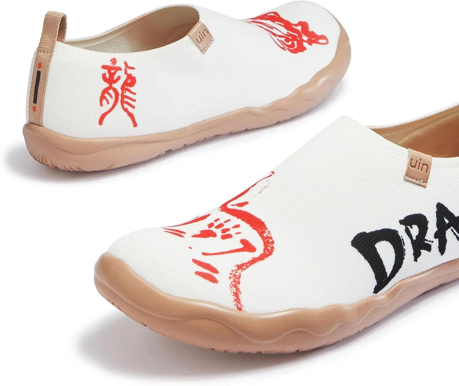 UIN Year of The Dragon Women's Travel Walking Shoes Slip On Casual Loafers 2024 Chinese Lunar New Year