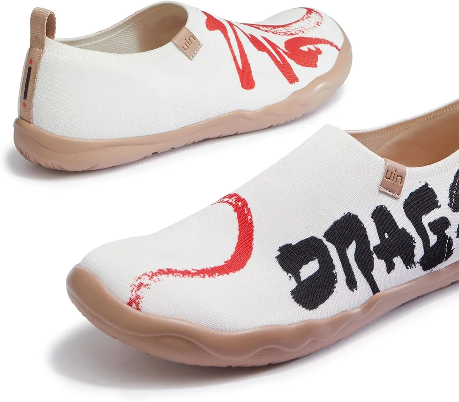 UIN Year of The Dragon Women's Travel Walking Shoes Slip On Casual Loafers 2024 Chinese Lunar New Year