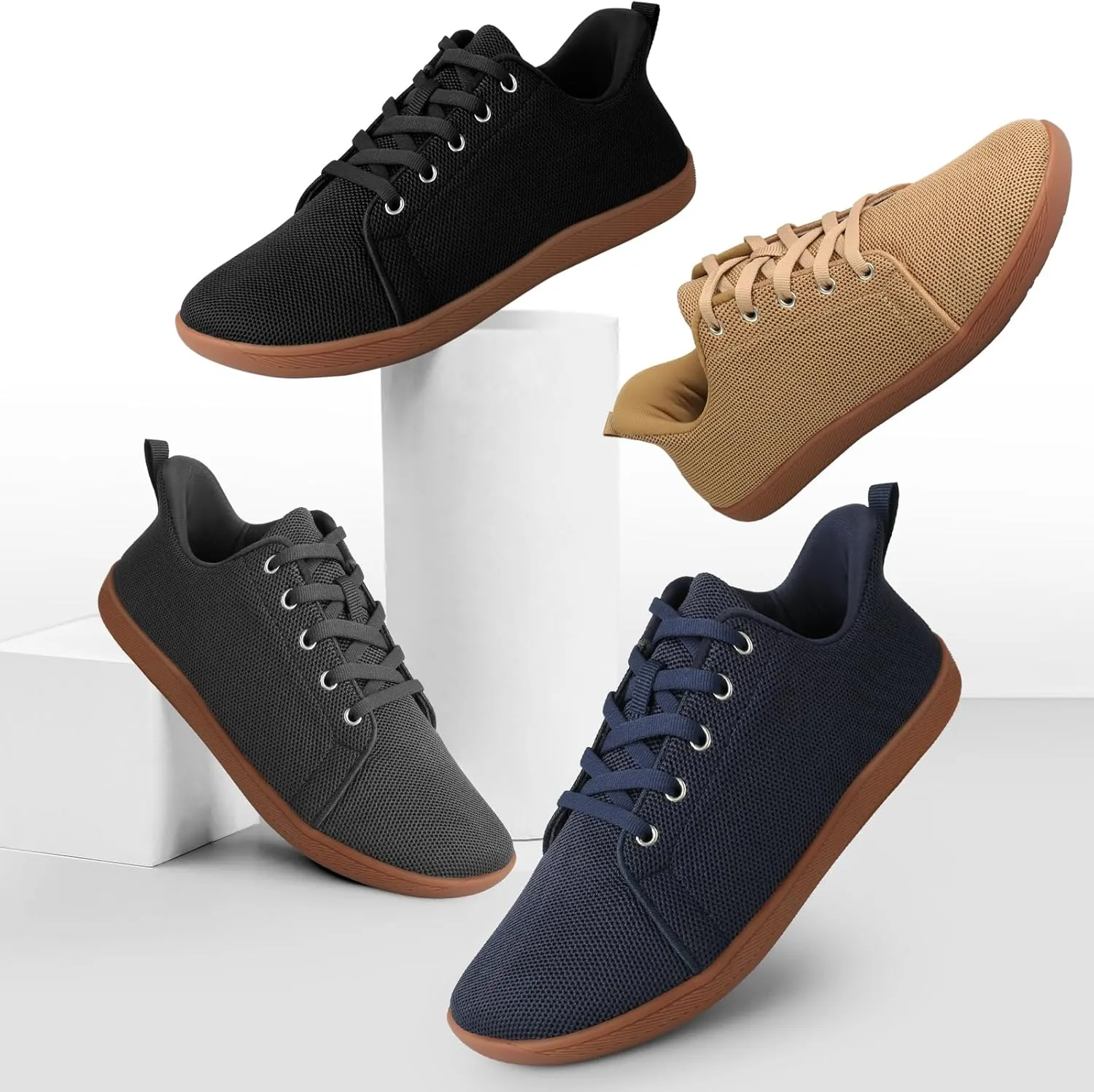 Unisex Wide Toe Barefoot Shoes for Mens Womens Minimalist Shoes Walking for Men Women Zero Drop Sole Trail Running Tennis Gym Workout
