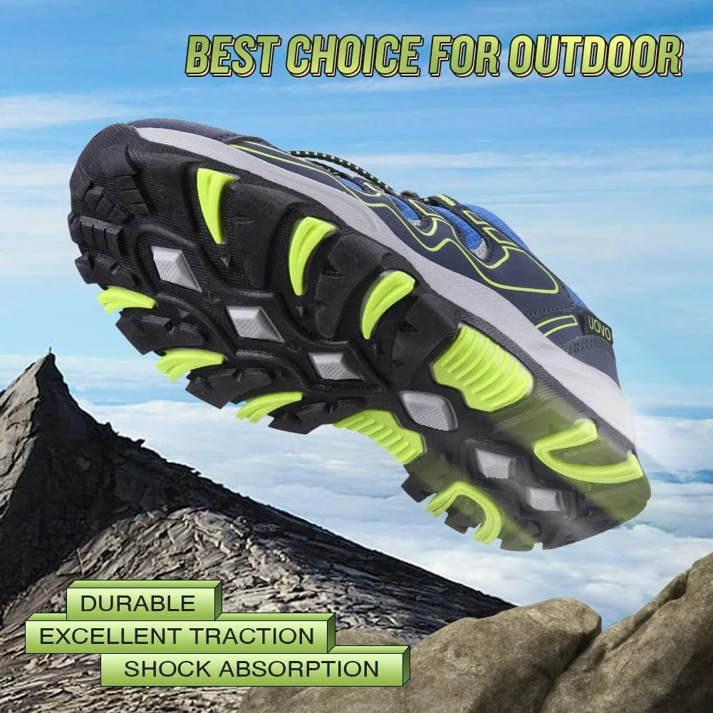UOVO Boys Shoes Boys Sneakers Boys Tennis Running Shoes Waterproof Hiking Shoes Kids Athletic Outdoor Sneakers Slip Resistant(Little/Big Boys)