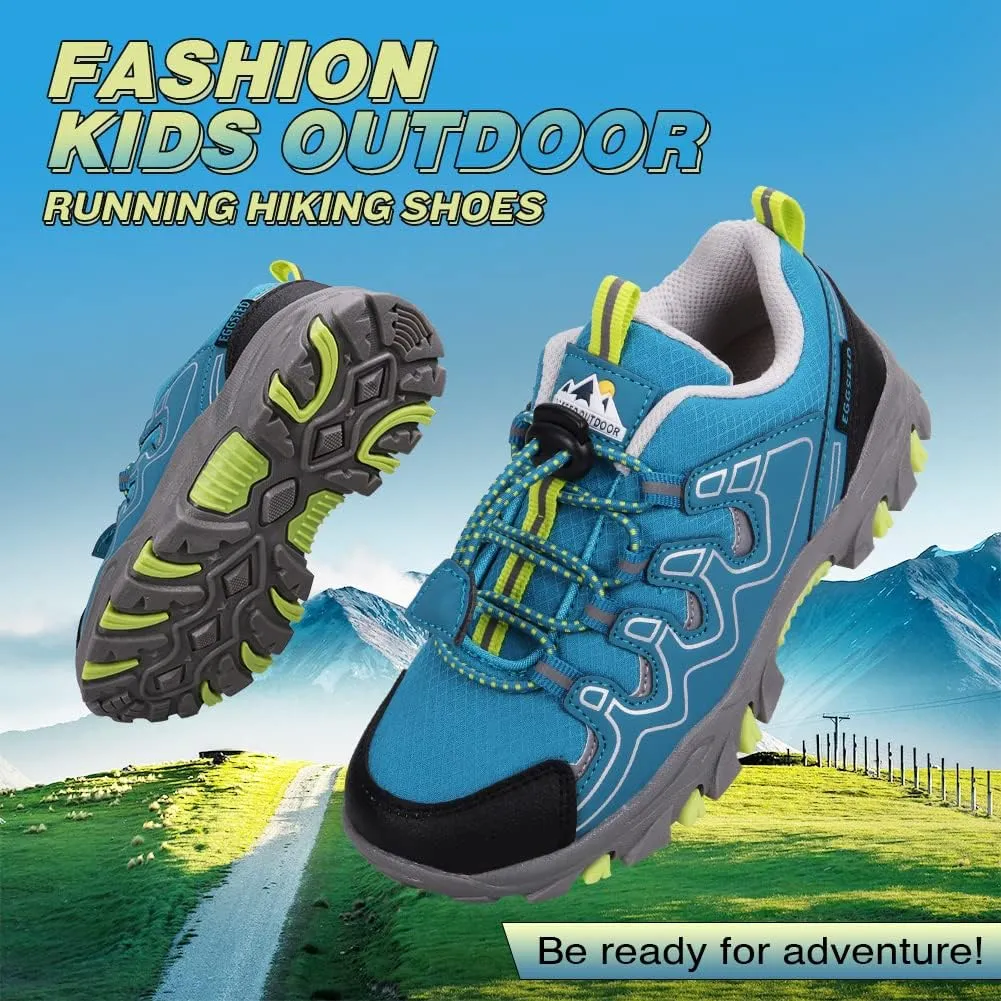 UOVO Boys Shoes Boys Sneakers Boys Tennis Running Shoes Waterproof Hiking Shoes Kids Athletic Outdoor Sneakers Slip Resistant(Little/Big Boys)