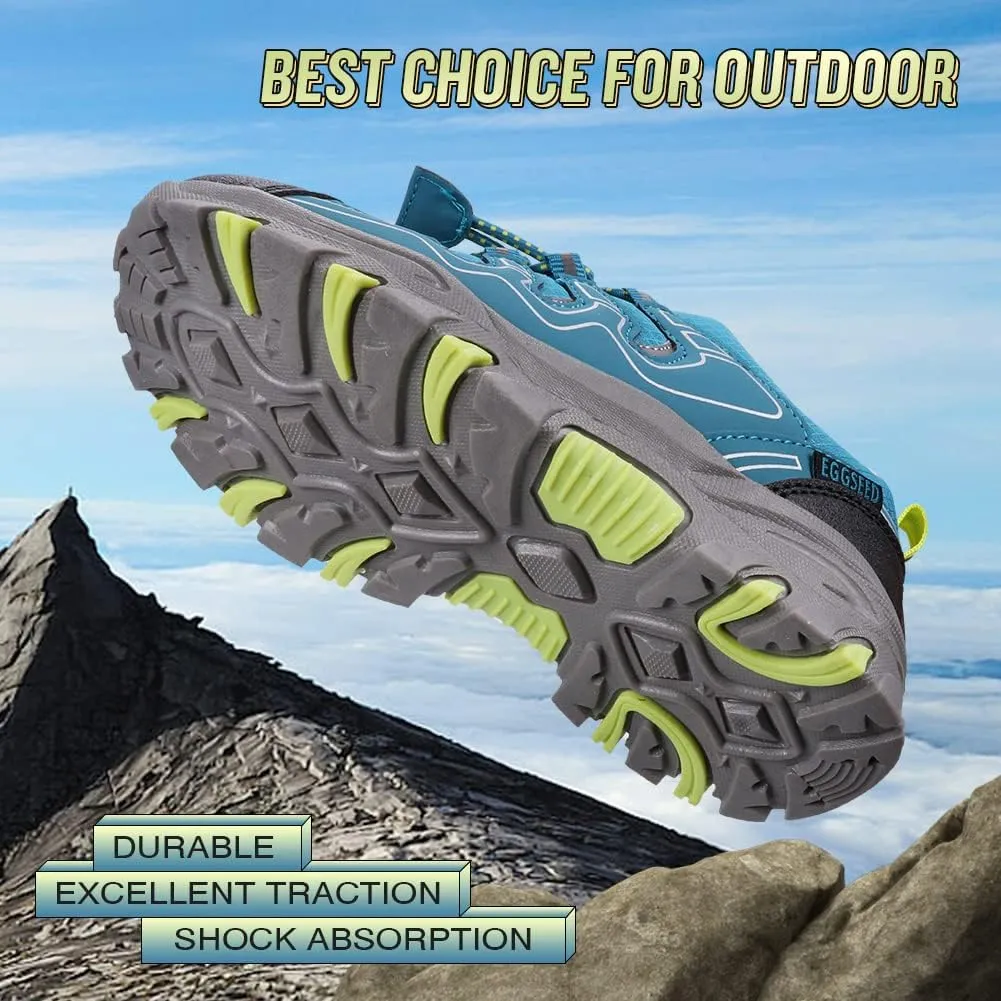 UOVO Boys Shoes Boys Sneakers Boys Tennis Running Shoes Waterproof Hiking Shoes Kids Athletic Outdoor Sneakers Slip Resistant(Little/Big Boys)