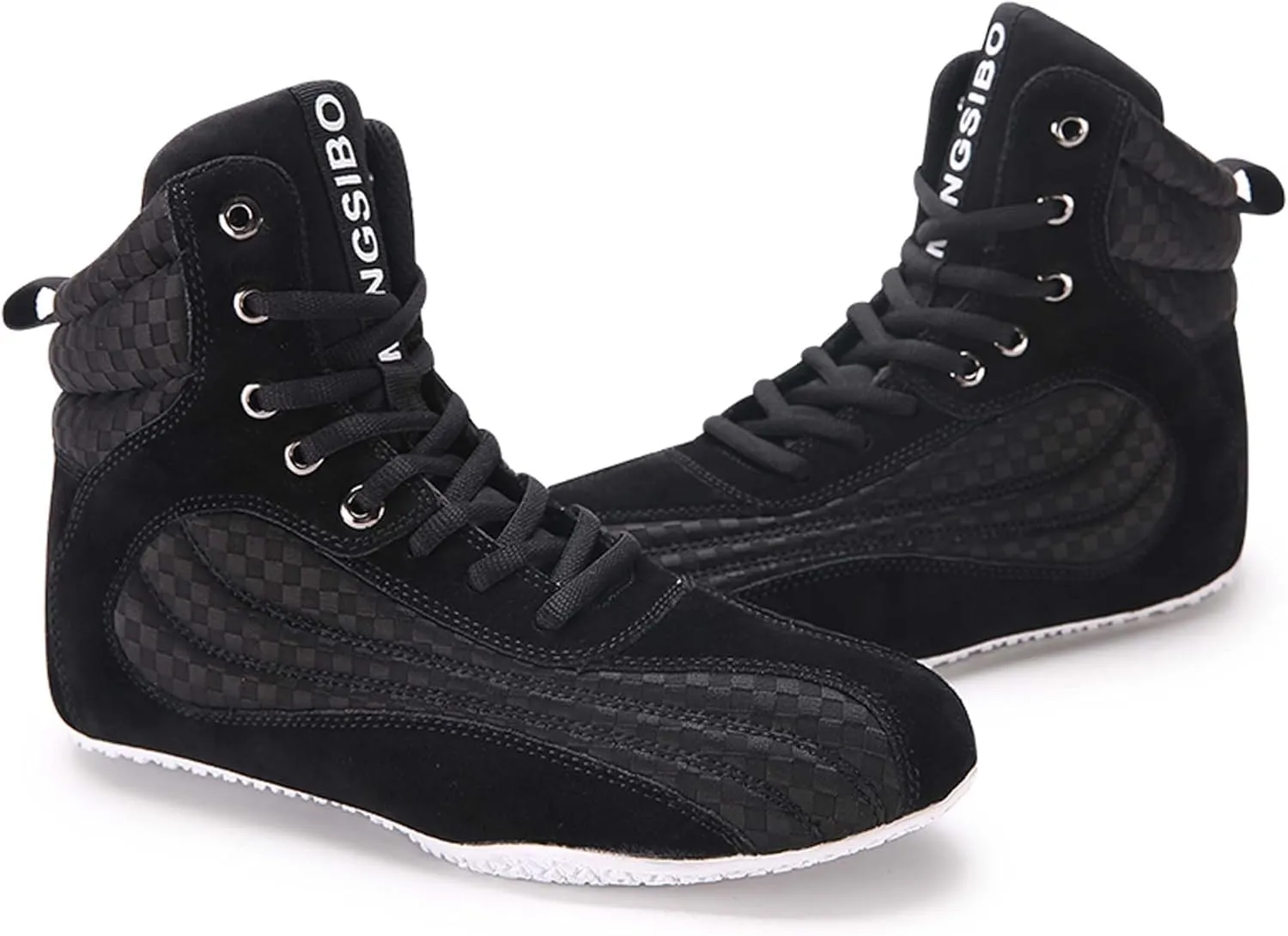 Usoway Men's Professional Boxing Shoes Non-Slip Wrestling Shoes Women's Lightweight Boxing Wrestling Training Shoes Adult Fitness Sports Shoes Fighting Weightlifting Multifunctional Shoes
