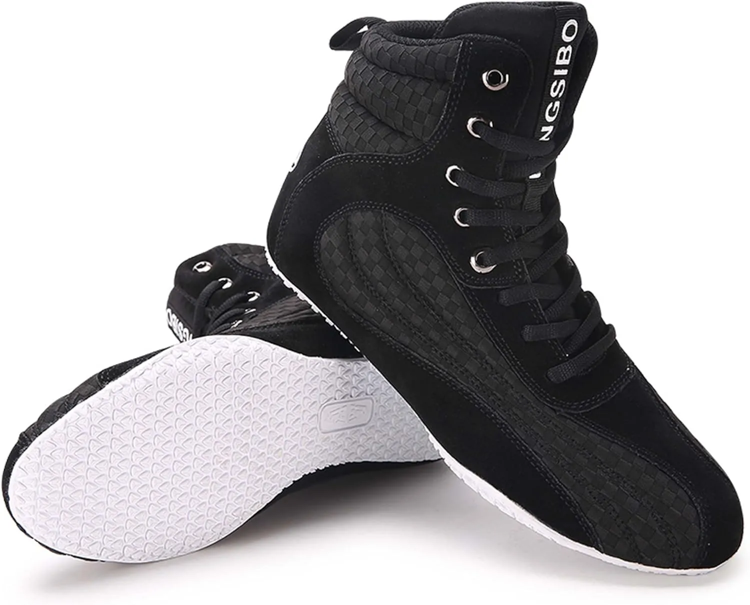 Usoway Men's Professional Boxing Shoes Non-Slip Wrestling Shoes Women's Lightweight Boxing Wrestling Training Shoes Adult Fitness Sports Shoes Fighting Weightlifting Multifunctional Shoes