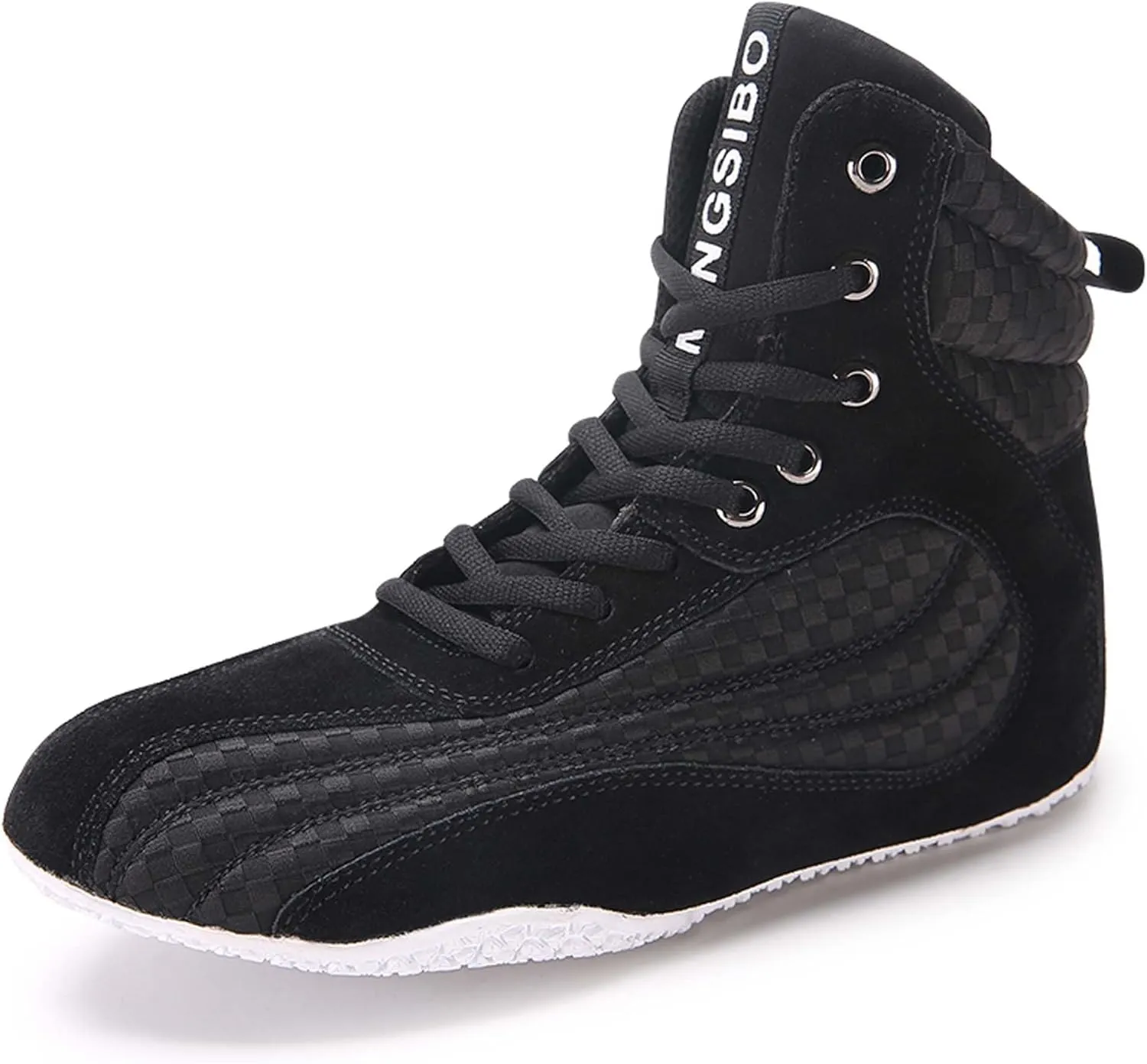Usoway Men's Professional Boxing Shoes Non-Slip Wrestling Shoes Women's Lightweight Boxing Wrestling Training Shoes Adult Fitness Sports Shoes Fighting Weightlifting Multifunctional Shoes