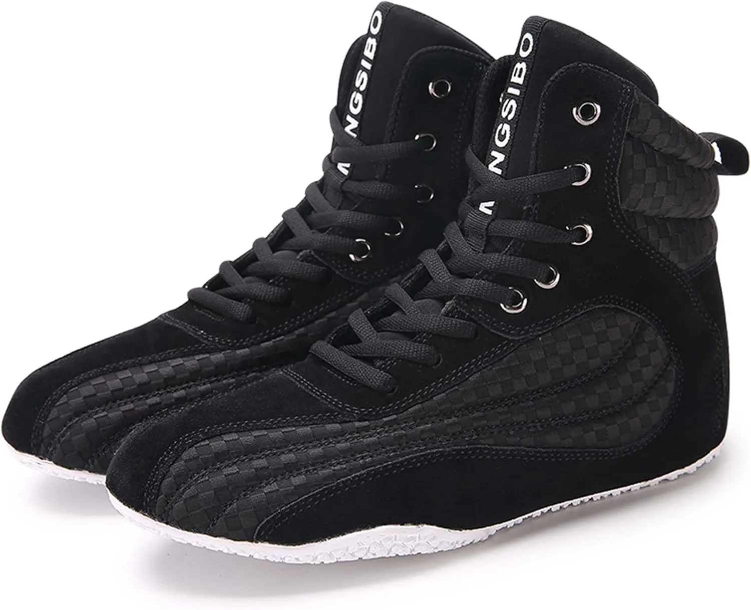 Usoway Men's Professional Boxing Shoes Non-Slip Wrestling Shoes Women's Lightweight Boxing Wrestling Training Shoes Adult Fitness Sports Shoes Fighting Weightlifting Multifunctional Shoes
