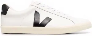Veja Women's Esplar Logo Sneakers, Extra White/Black, 9 Medium US