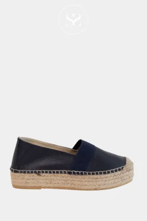 VIGUERA 2193 NAVY LEATHER PULL ON SHOES