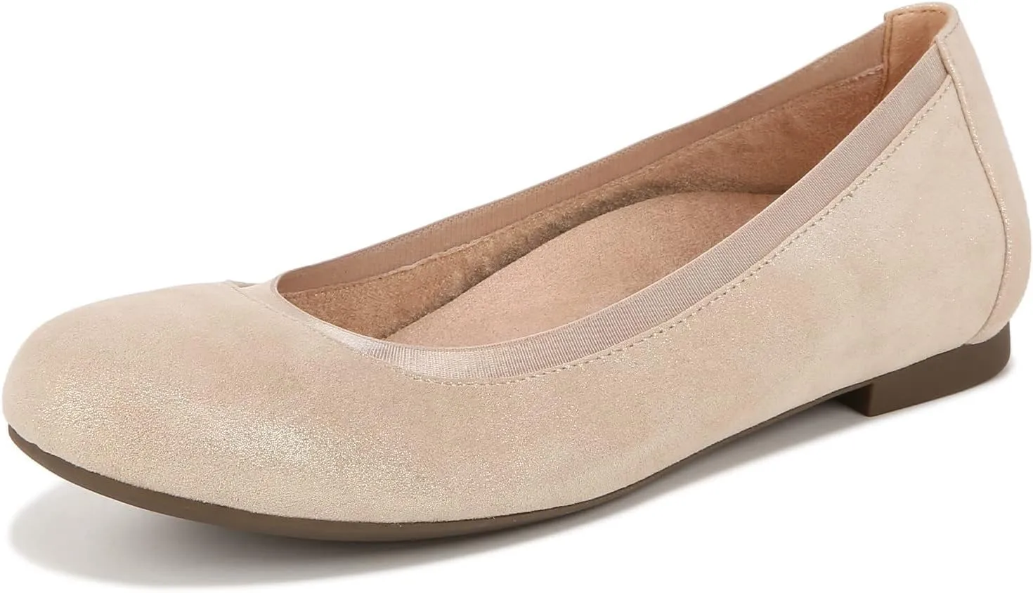 Vionic Women’s Ballet Flat Anita- Supportive Round Toe Dress Shoes That Include a Built-in Arch Support Insole That Corrects Pronation and Helps Heel Pain Relief, Plantar Fasciitis, Sizes 5-12