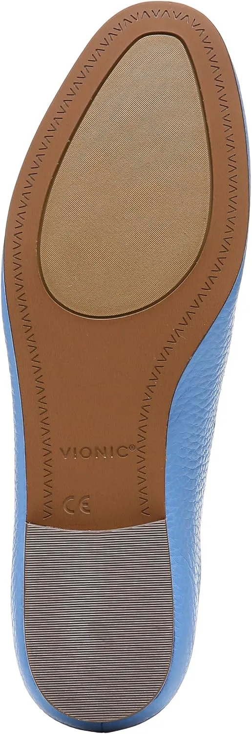 Vionic Women's North Frieda Slip On Flat - Supportive Ladies Walking Shoes That Include Three-Zone Comfort with Orthotic Insole Arch Support, Medium Fit