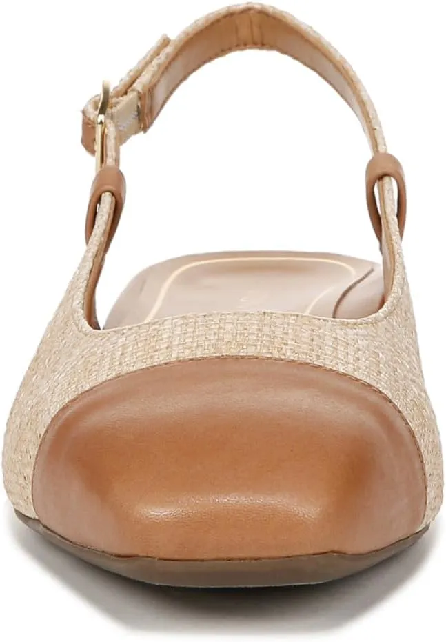 Vionic Women’s Orchid Petaluma Comfort Flats- Supportive Lightweight Slingback Flats with Arch Support Insole That Helps Correct Pronation and Alleviate Heel Pain Caused by Plantar Fasciitis, 5-12