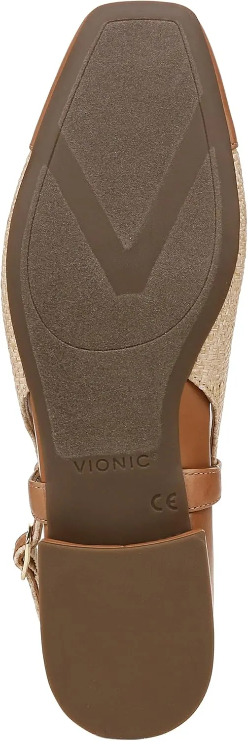 Vionic Women’s Orchid Petaluma Comfort Flats- Supportive Lightweight Slingback Flats with Arch Support Insole That Helps Correct Pronation and Alleviate Heel Pain Caused by Plantar Fasciitis, 5-12