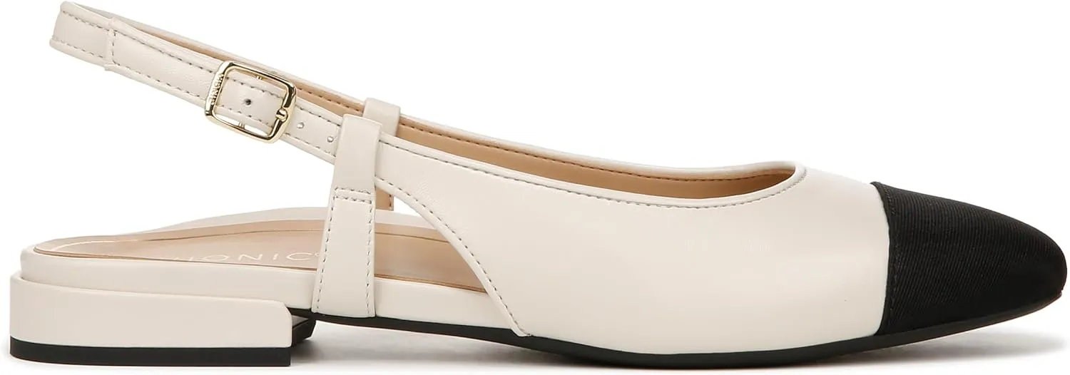 Vionic Women’s Orchid Petaluma Comfort Flats- Supportive Lightweight Slingback Flats with Arch Support Insole That Helps Correct Pronation and Alleviate Heel Pain Caused by Plantar Fasciitis, 5-12