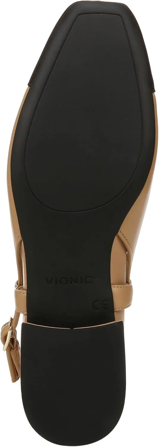 Vionic Women’s Orchid Petaluma Comfort Flats- Supportive Lightweight Slingback Flats with Arch Support Insole That Helps Correct Pronation and Alleviate Heel Pain Caused by Plantar Fasciitis, 5-12