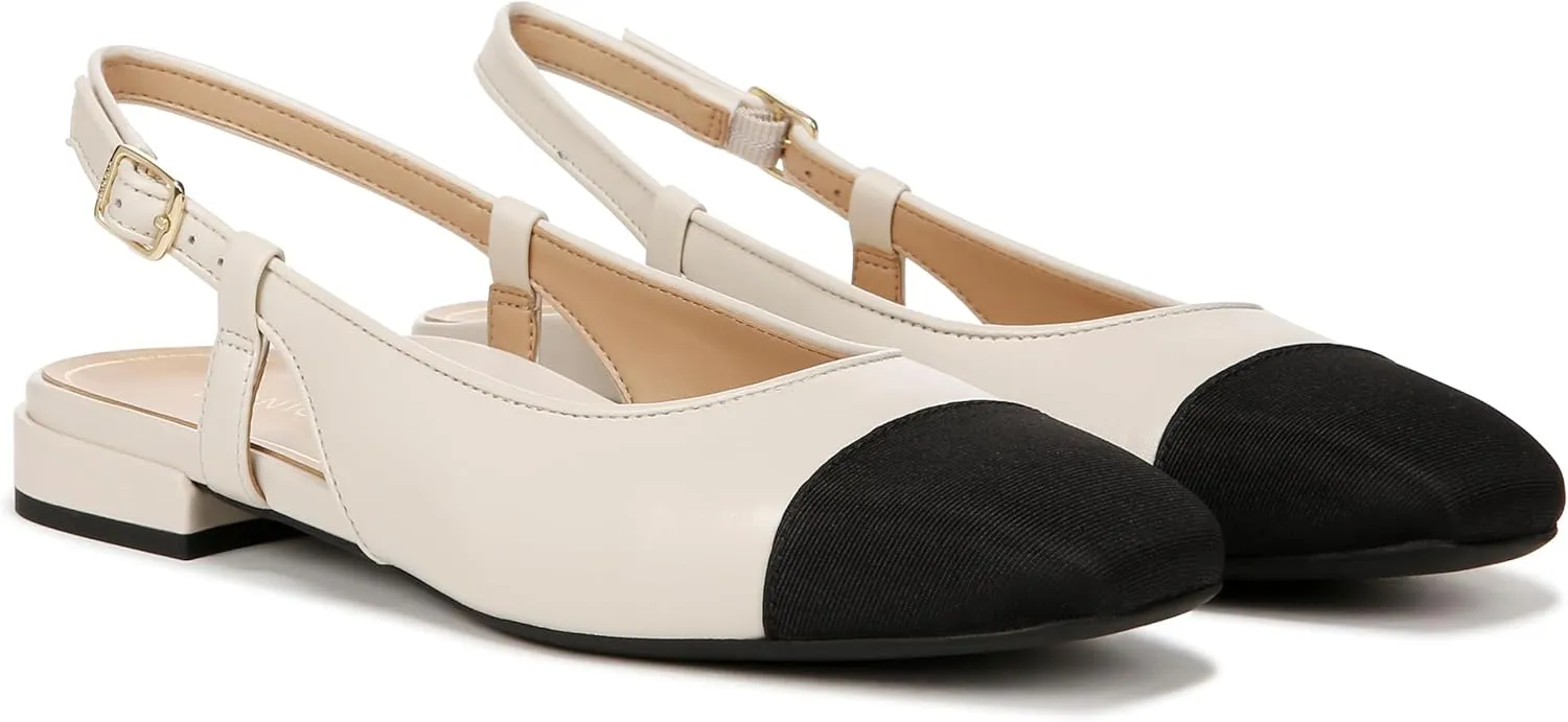 Vionic Women’s Orchid Petaluma Comfort Flats- Supportive Lightweight Slingback Flats with Arch Support Insole That Helps Correct Pronation and Alleviate Heel Pain Caused by Plantar Fasciitis, 5-12