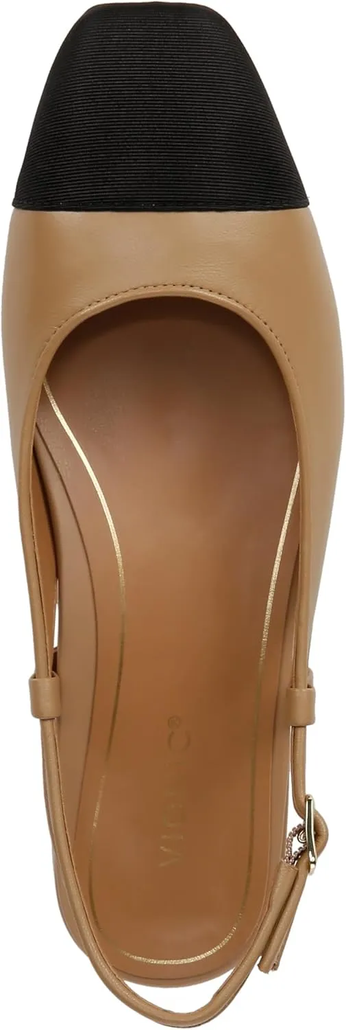 Vionic Women’s Orchid Petaluma Comfort Flats- Supportive Lightweight Slingback Flats with Arch Support Insole That Helps Correct Pronation and Alleviate Heel Pain Caused by Plantar Fasciitis, 5-12