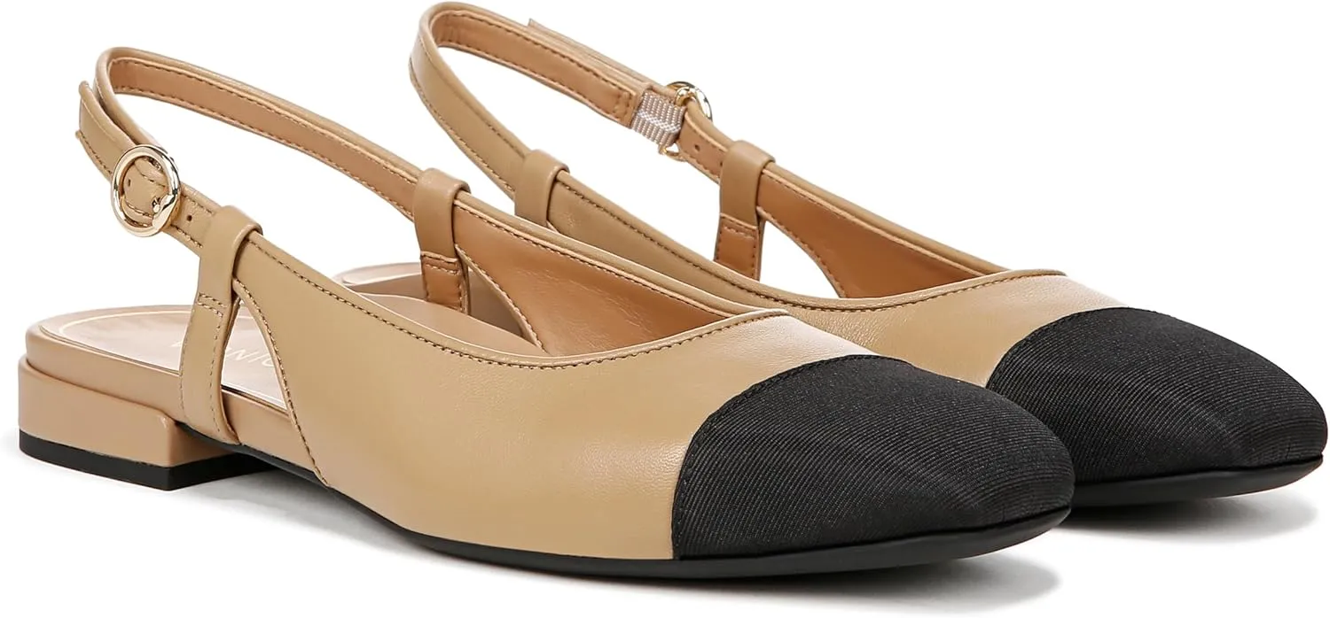 Vionic Women’s Orchid Petaluma Comfort Flats- Supportive Lightweight Slingback Flats with Arch Support Insole That Helps Correct Pronation and Alleviate Heel Pain Caused by Plantar Fasciitis, 5-12