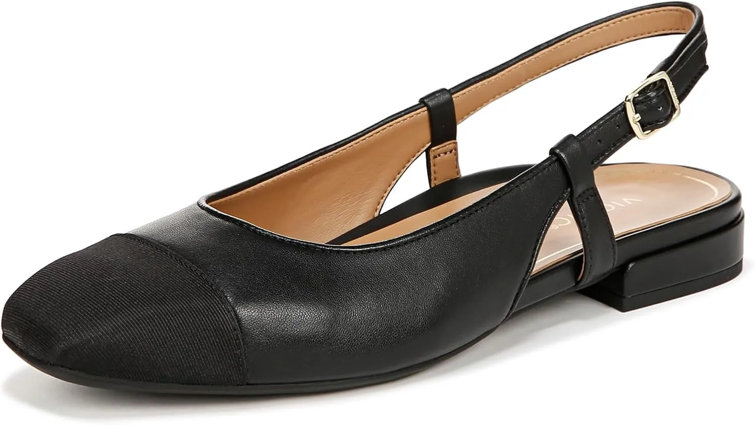 Vionic Women’s Orchid Petaluma Comfort Flats- Supportive Lightweight Slingback Flats with Arch Support Insole That Helps Correct Pronation and Alleviate Heel Pain Caused by Plantar Fasciitis, 5-12