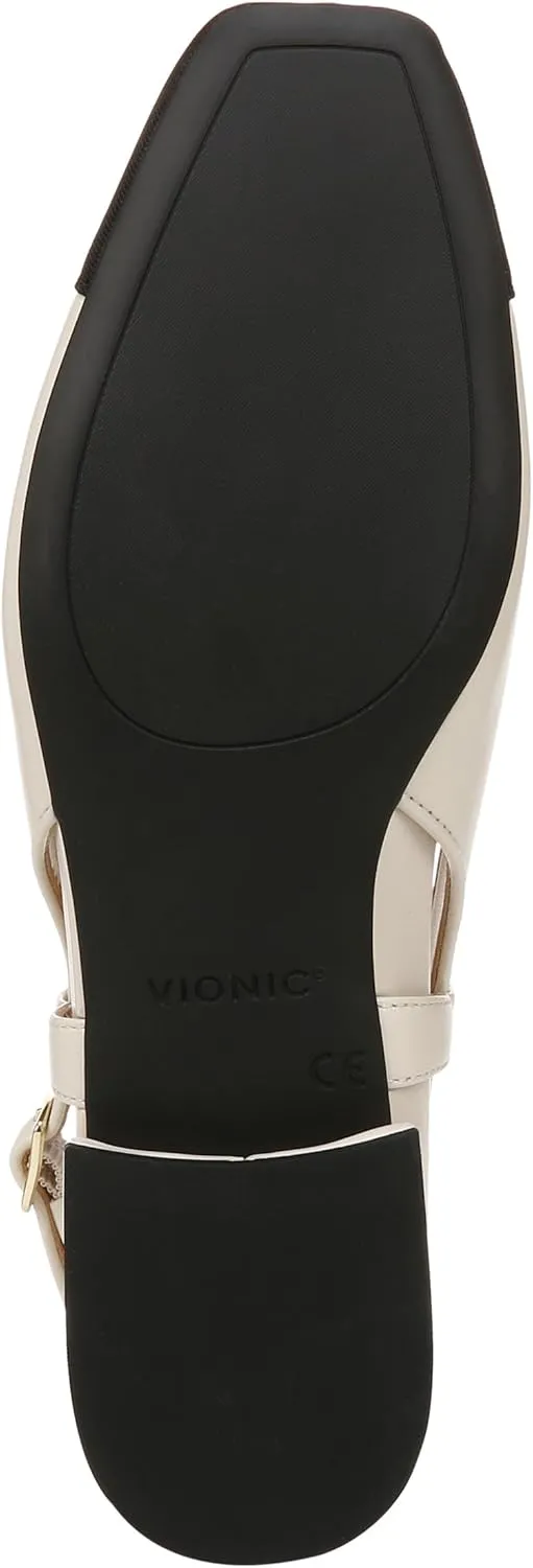 Vionic Women’s Orchid Petaluma Comfort Flats- Supportive Lightweight Slingback Flats with Arch Support Insole That Helps Correct Pronation and Alleviate Heel Pain Caused by Plantar Fasciitis, 5-12