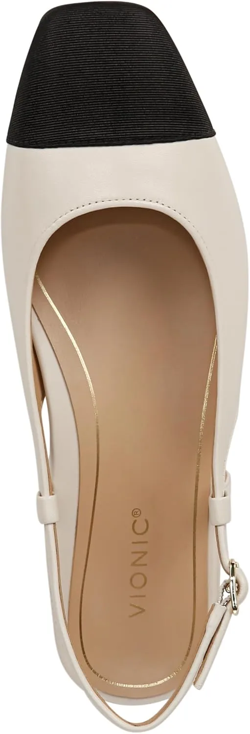 Vionic Women’s Orchid Petaluma Comfort Flats- Supportive Lightweight Slingback Flats with Arch Support Insole That Helps Correct Pronation and Alleviate Heel Pain Caused by Plantar Fasciitis, 5-12