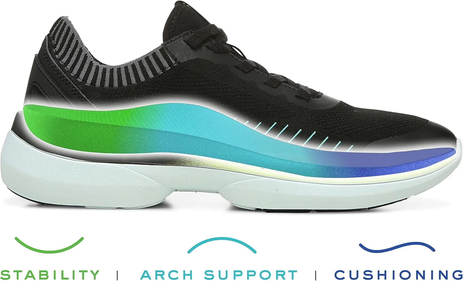 Vionic Women's Vortex Embolden Active Sneakers- Supportive Walking Shoes That Include Three-Zone Comfort with Orthotic Insole Arch Support, Fitness Sneakers for Women, Medium Fit