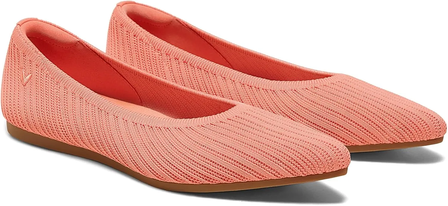 VIVAIA Aria 5 Classic Women's Flats Slip on Pointed-Toe Flats Shoes with Arch Support Counter Padding Washable Ballet Shoes for Work